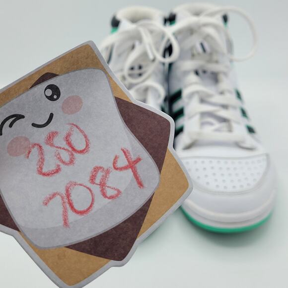 adidas Originals Top Ten RB white green kids size 6.5 - Picture 8 of 9